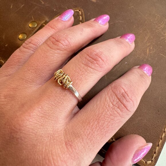 Sterling Silver and 14k Gold Filled Ring - Picture 5 of 6